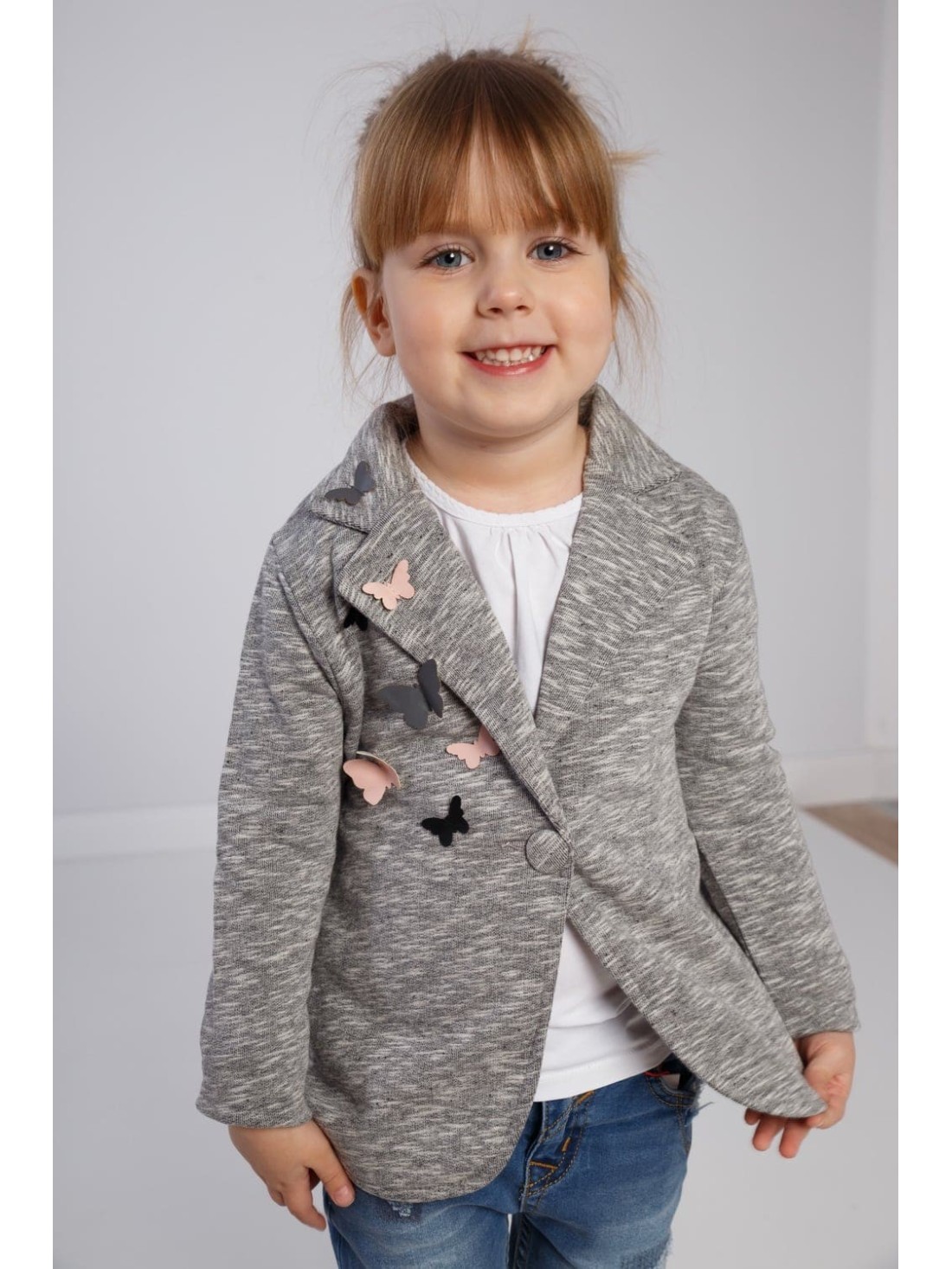 Graue Kinderjacke NDZ36007 – Online-Shop – Boutique